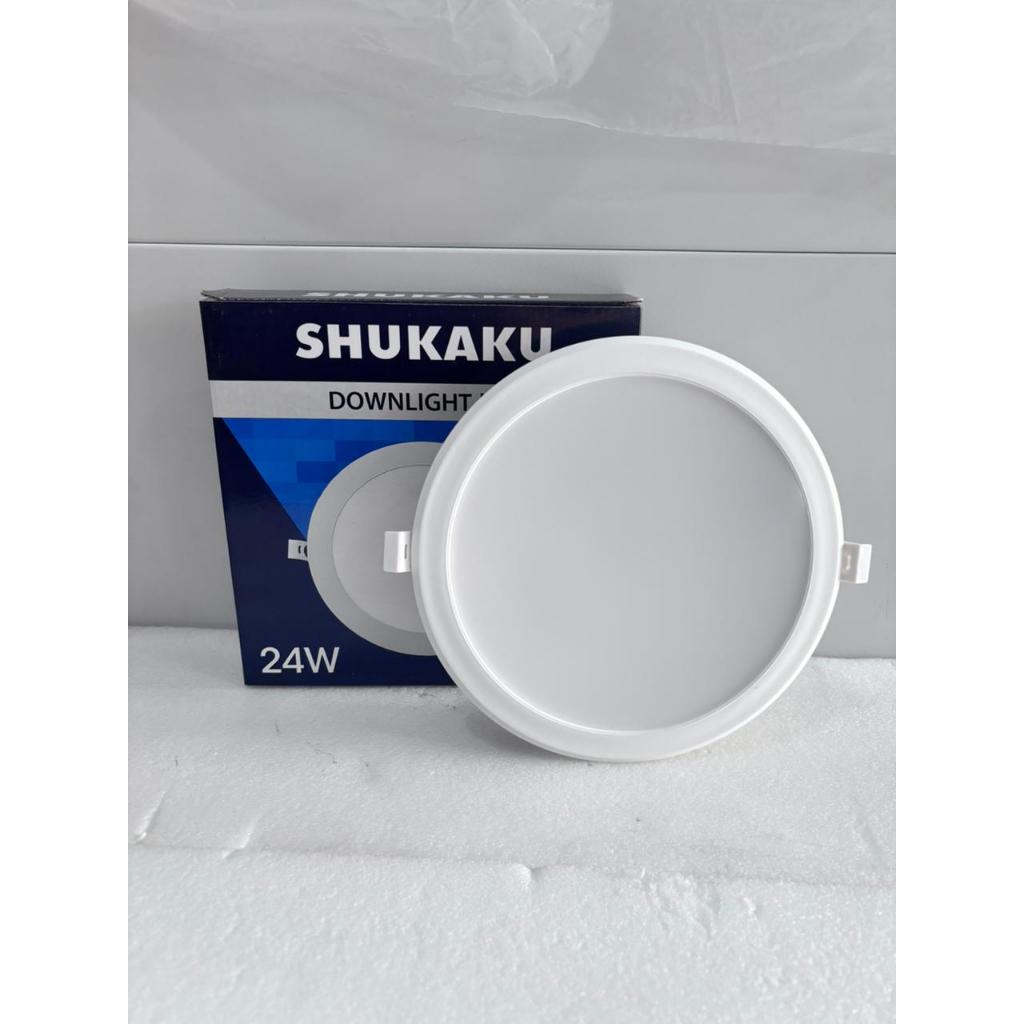 LAMPU LED DOWNLIGHT SHUKAKU ROUND 24W PUTIH
