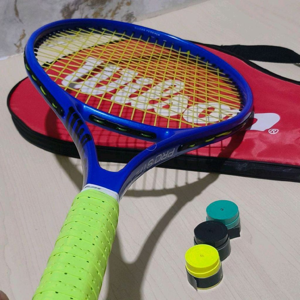 Raket Tenis Wilson Pro staff Pemula Ada Tas Pree Gripe Komplit