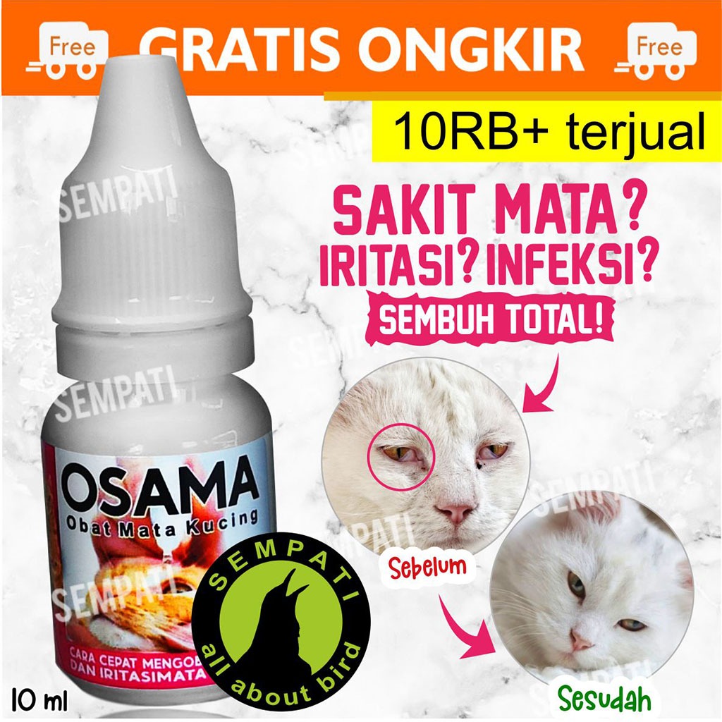 SEMPATI Osama Obat Mata Kucing Obat Tetes Sakit Mata Kucing Belekan Iritasi Infeksi Berair Mata Mera