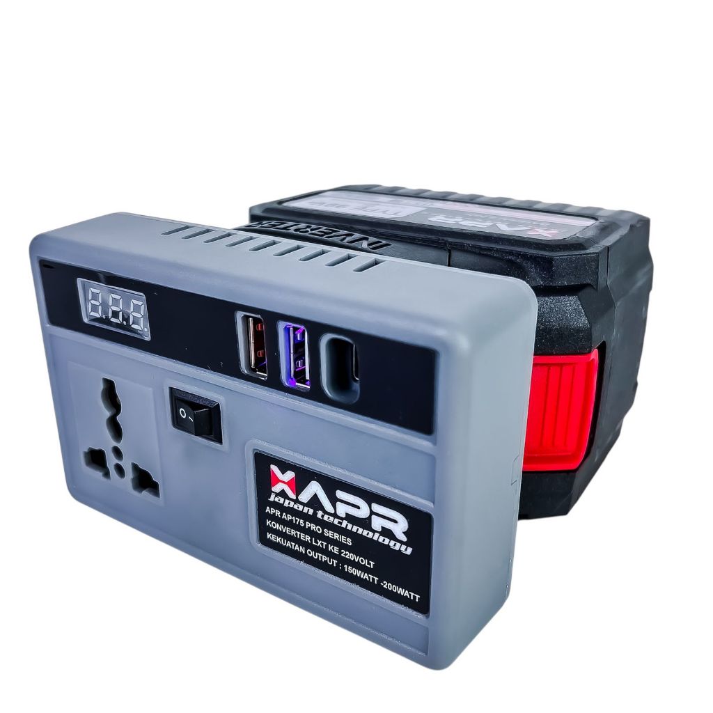 JUAL Inverter genset baterai LXT ke listrik 220volt XAPR  ap175pro pengubah baterai jadi listrik