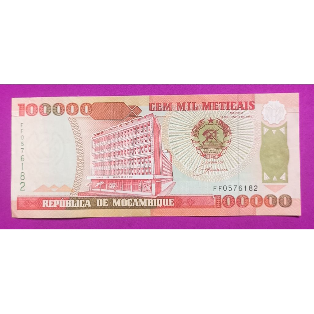 UANG KERTAS MOZAMBIK 1OOOO METICAIS