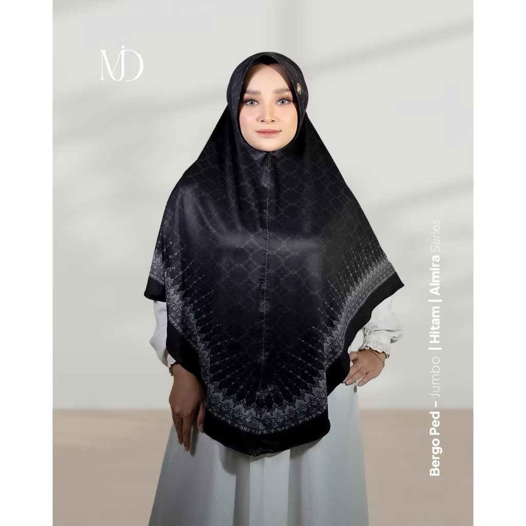 MURVI HIJAB-MUDY//JILBAB INSTAN HIJAB BERGO SUBLIM PRINTING ALMIRA JUMBO