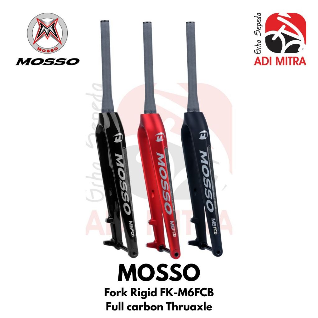 Mosso M6FCB Fork Rigid Disc Brake Fork Sepeda Carbon 27.5 / 29 Inch
