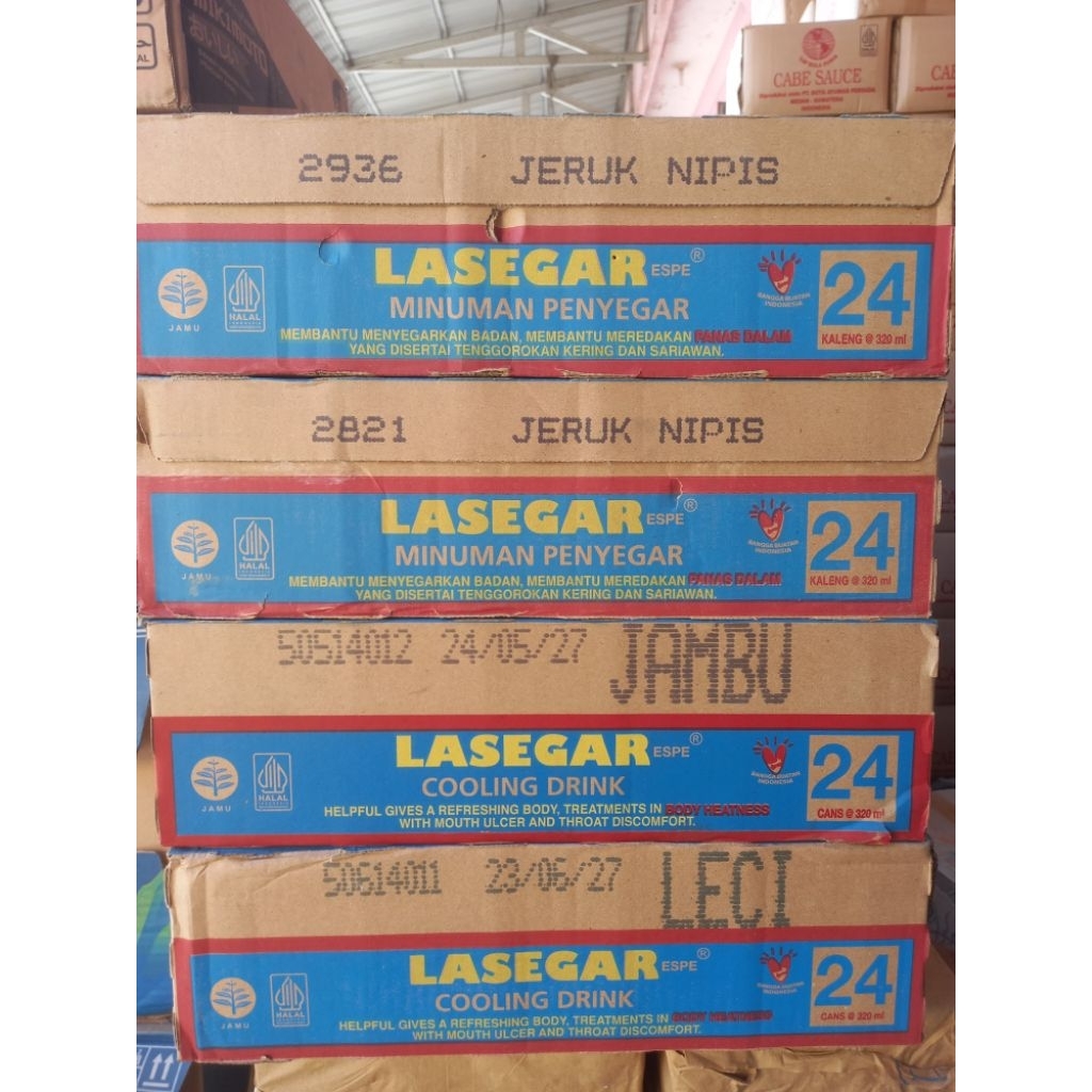 Minuman Lasegar Kaleng 320ML 1 Dus isi 24 Kaleng