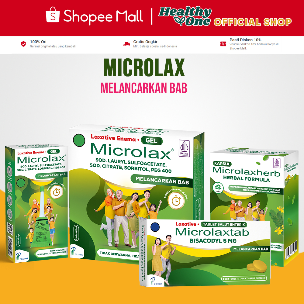 Microlax Gel Cepat Mengatasi Sembelit / Microlax Tablet / Microlax Herb / MicrolaxHerb / Pelancar Bu