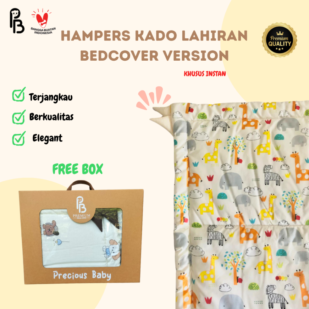 Hampers Bayi Bedcover | Kado Lahiran | Kado Bayi | Free Box