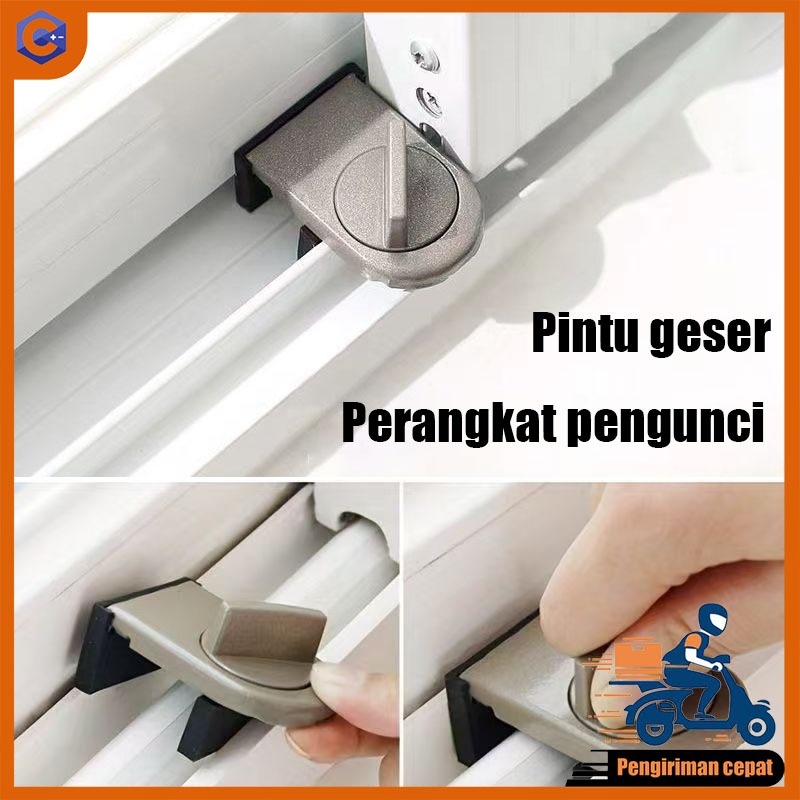 Kunci pengaman jendela/kunci jendela geser/kunci pengaman bayi/kunci jendela kaca/alat kunci jendela