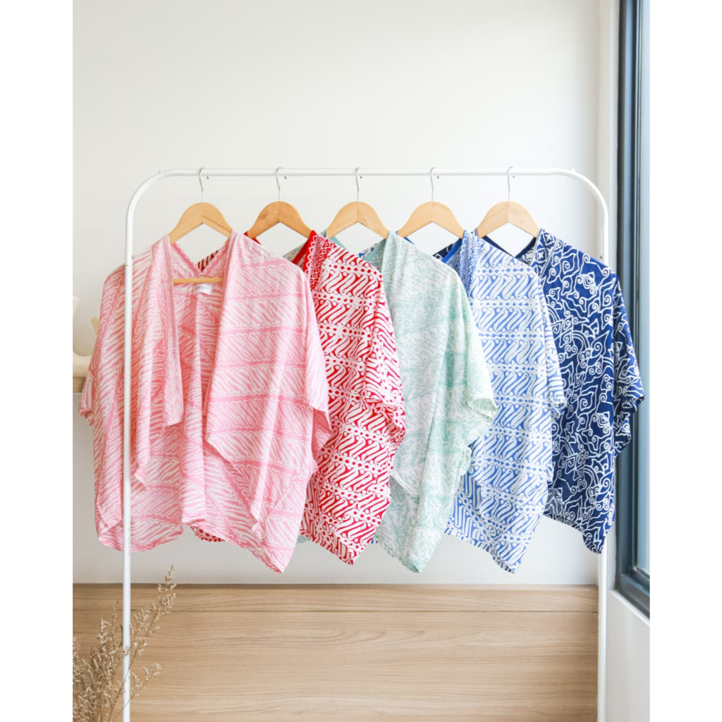OUTER CROP ATASAN BATIK MODERN WANITA CROP OUTER BATIK CARDIGAN BATIK OUTER CROP PENDEK KONDANGAN BA
