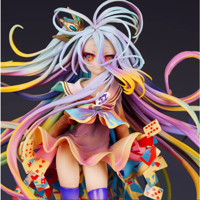 28CM Anime Figures Toys Statue Game No Life Shiro Art Works PVC Collectible Model Manga Figurine