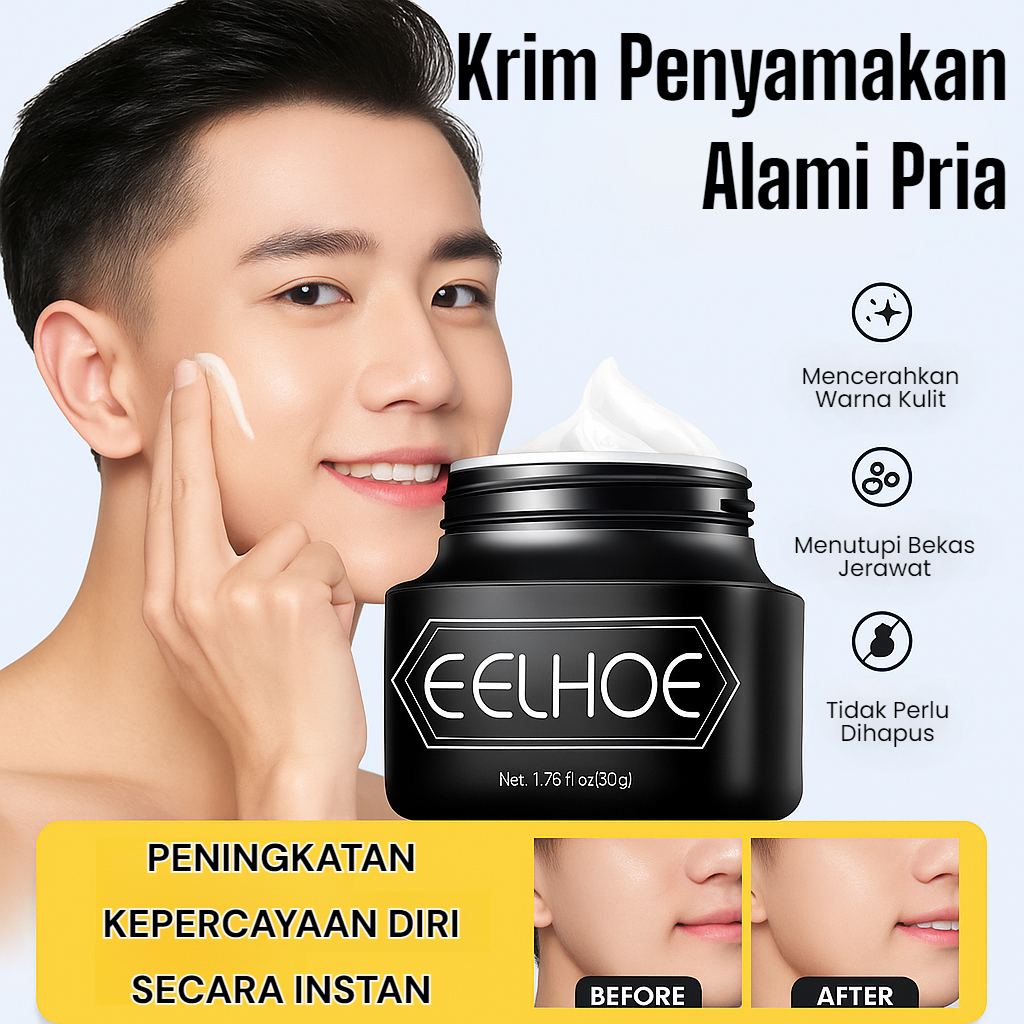 Pengiriman Cepat 24 Jam -  Cream Wajah Pria/Krim Pelembab Concealer Multifungsi/Pelembab Keren Pemut