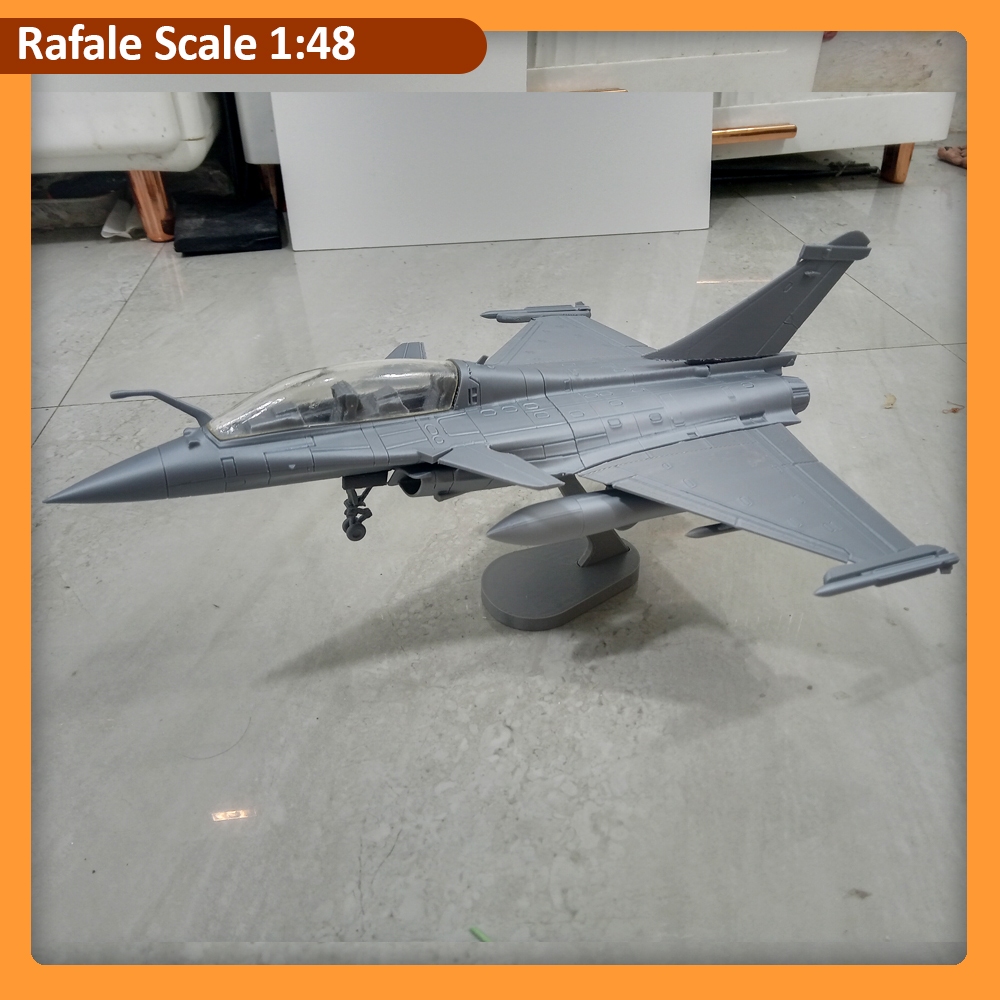 Miniatur Pesawat Rafale Skala 1:48 Hasil 3D Printing, 3D Part PLA Dassault rafale