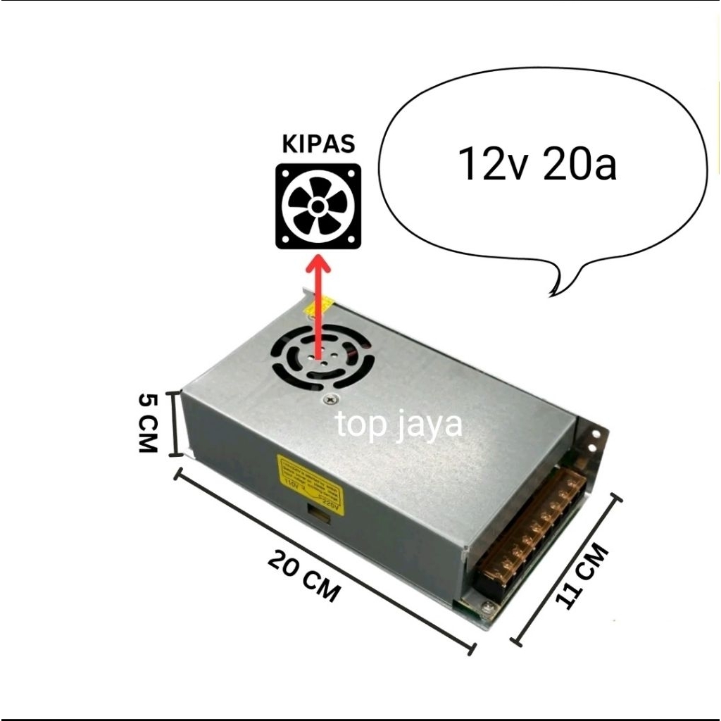 Power Supply Switching 12V 20A