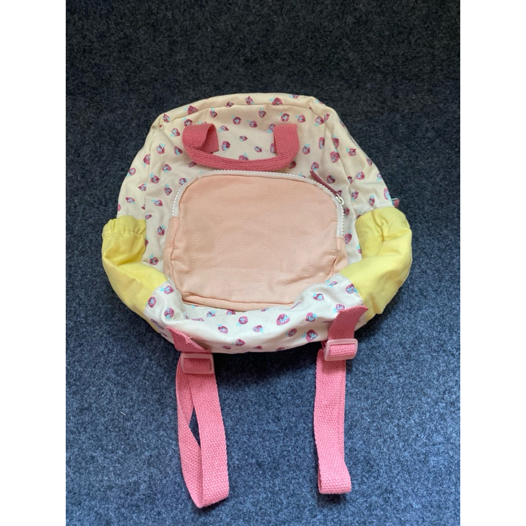 Tas Ransel Anak Strawberry Kanvas | Backpack Anak Preloved