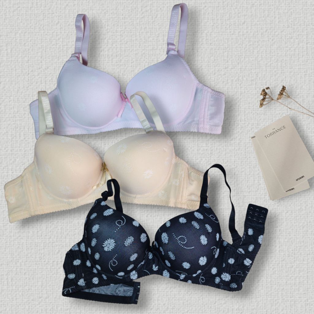 GASMAYA 8856 D | Bra Kawat Wanita Cup Moulded Motif Bunga – Nyaman & Penopang Alami,  Cup Besar