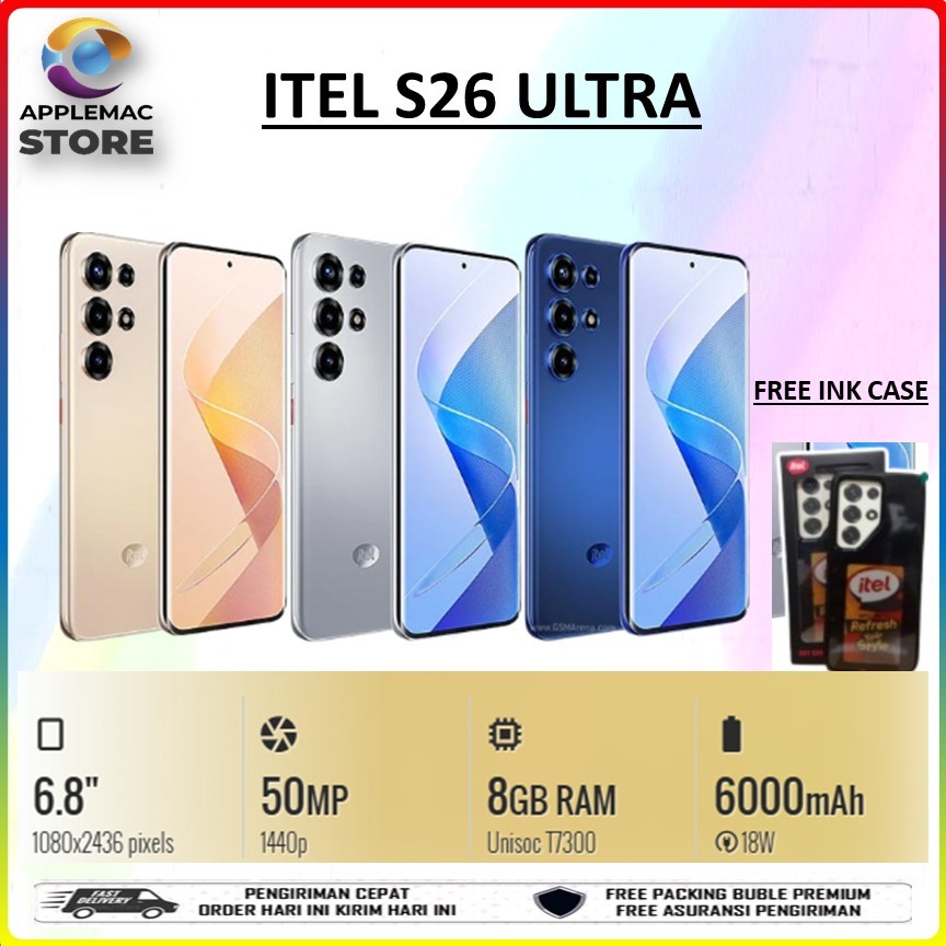 HANDPHONE ITEL S26 ULTRA 6,8 inch 50mp 6000mAh Amoled 144hz 2Y