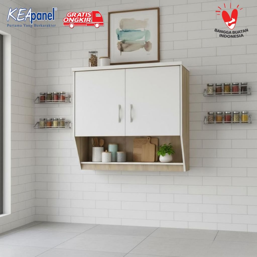 Kea Panel Official Store - Kitchen Set Minimalis / Rak Dapur Atas / Lemari Dapur Atas Minimalis Mode