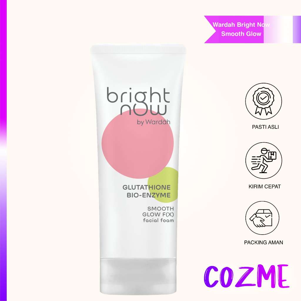 Bright Now By Wardah Glutathione Bio - Enzyme Smooth Glow Facial Foam