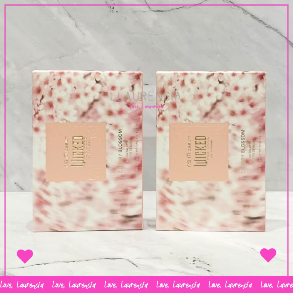 r.e.m. beauty x Wicked : For Good Cherry Blossom Blush Palette / REM Ariana Grande blush on set