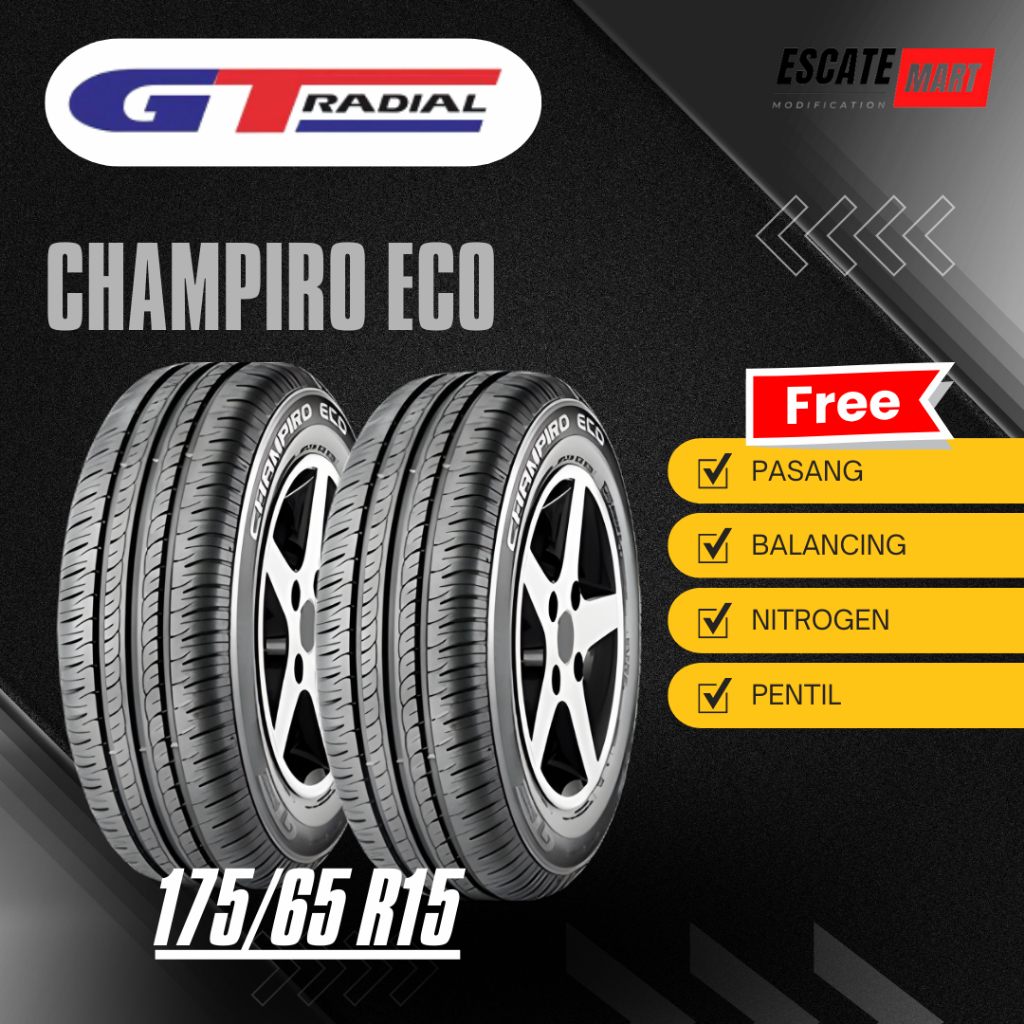 GT Radial Champiro Eco 175/65 R15 - Ban Mobil GT Champiro Eco 175 65 R15