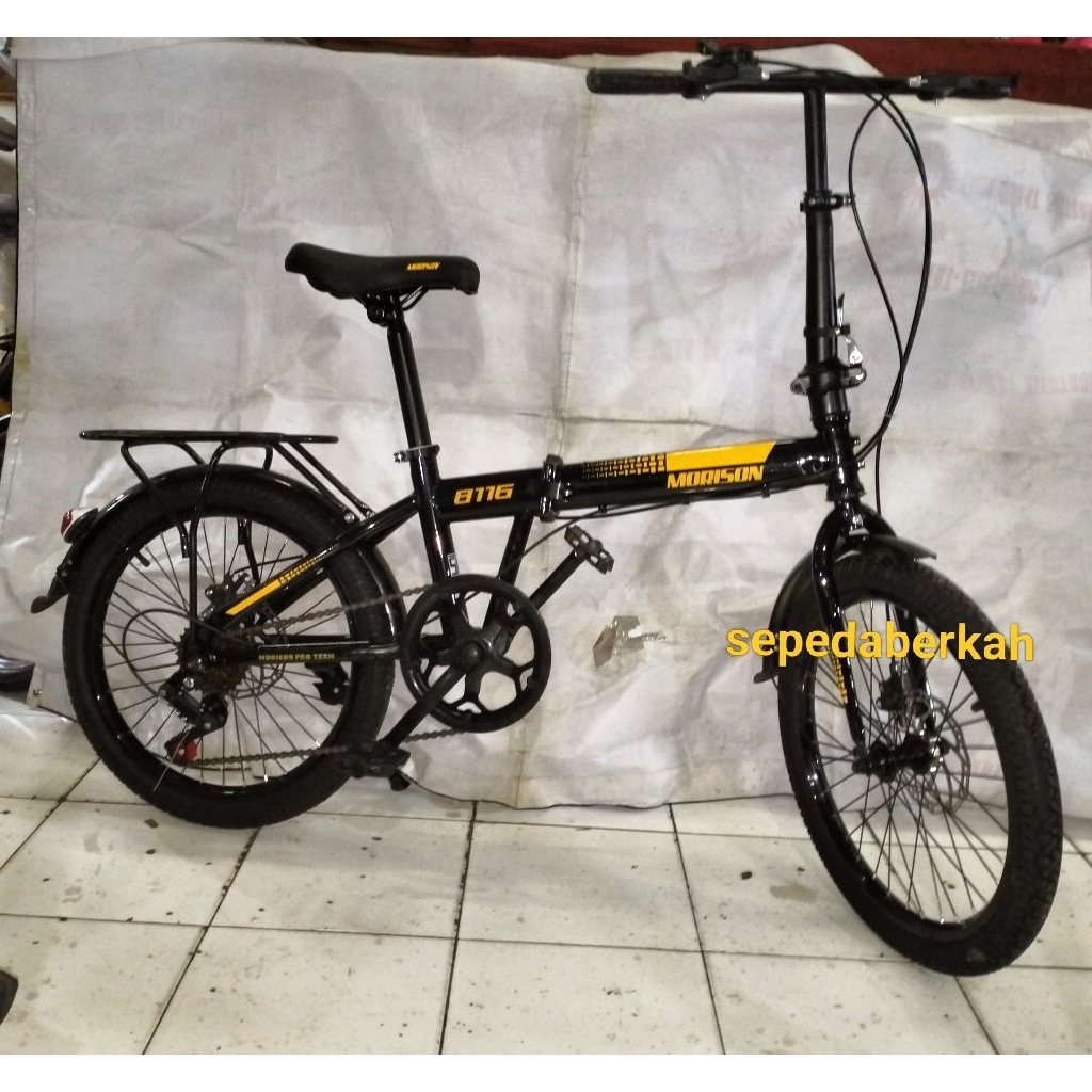 sepeda lipat 20 morison 8116 rem cakram 7speed,sepeda 20 lipat Tremor S rem cakram 7 speed