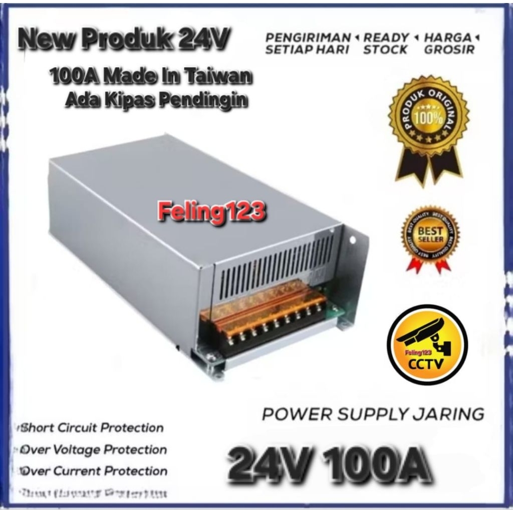 SUPPLY POWER SUPPLY SWITCHING 24V 100A TRAFO POWER SUPLY FAN/KIPAS