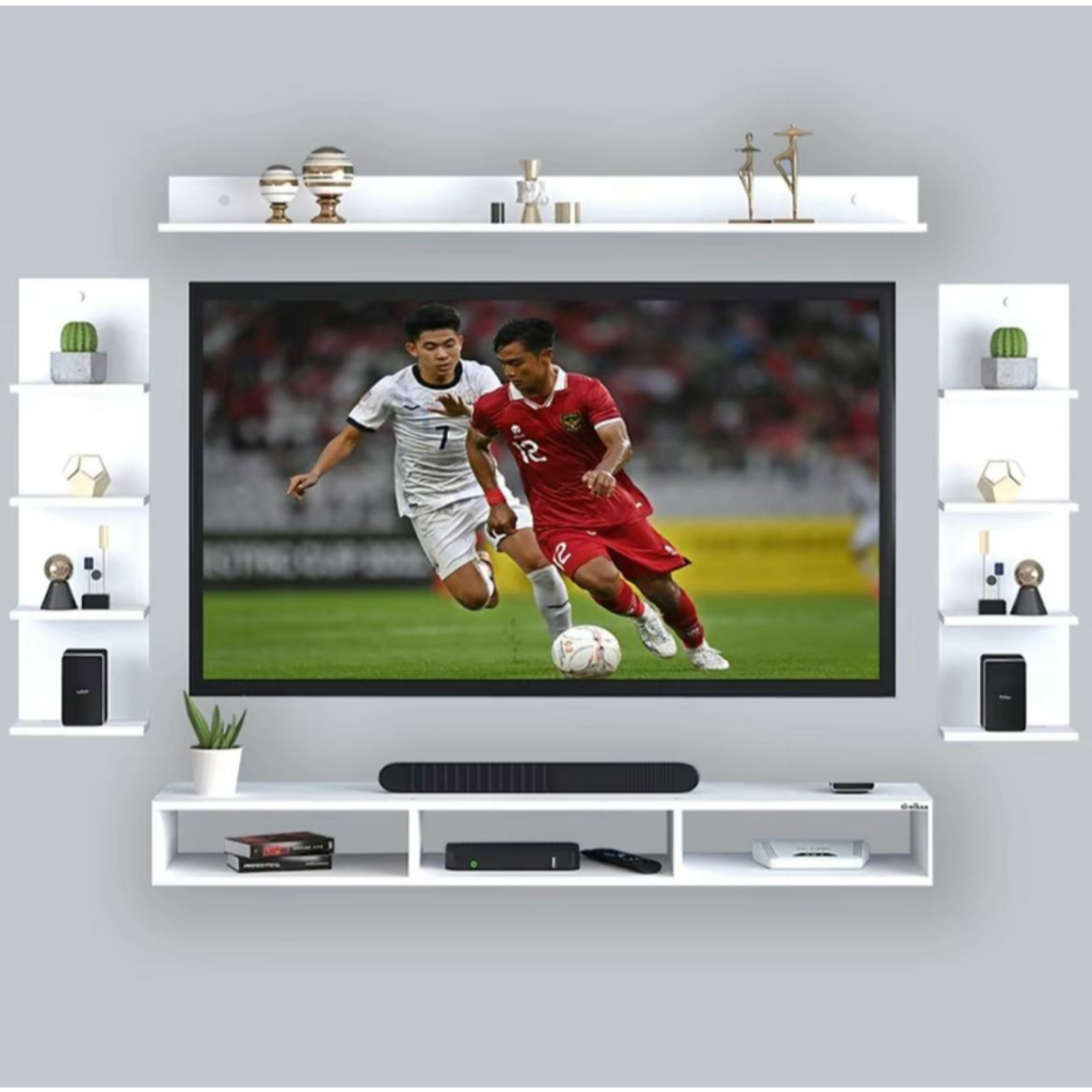 Rak Tv Tempel Dinding 32 inc - 50 inc / Meja Tv Tempel dinding Minimalis / furniture rak Tv moderen