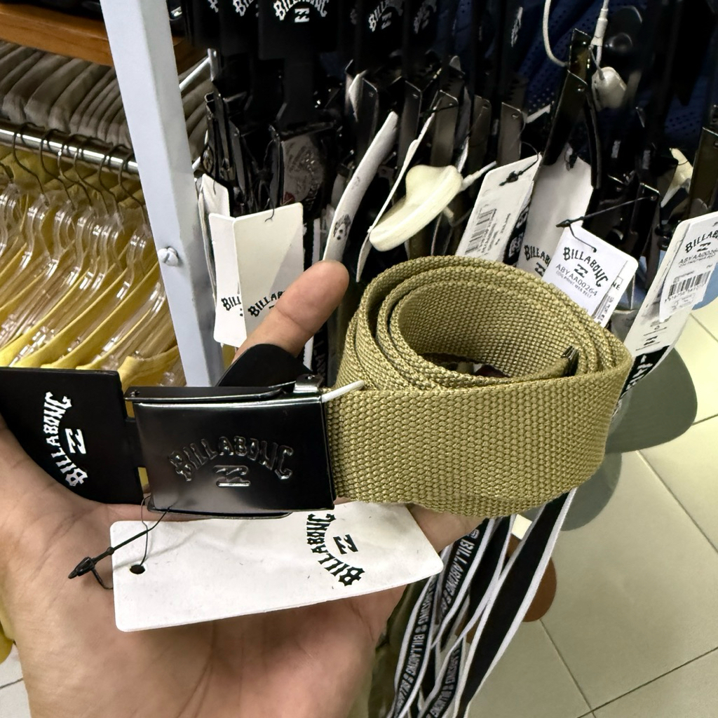 ikat pinggang pria billabong original cog gravel belt new