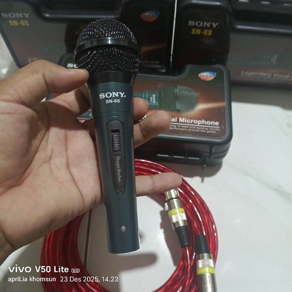 MIK SONY SN 8S, KABEL 10 METER, FUUL BESI, MIK BOCAL