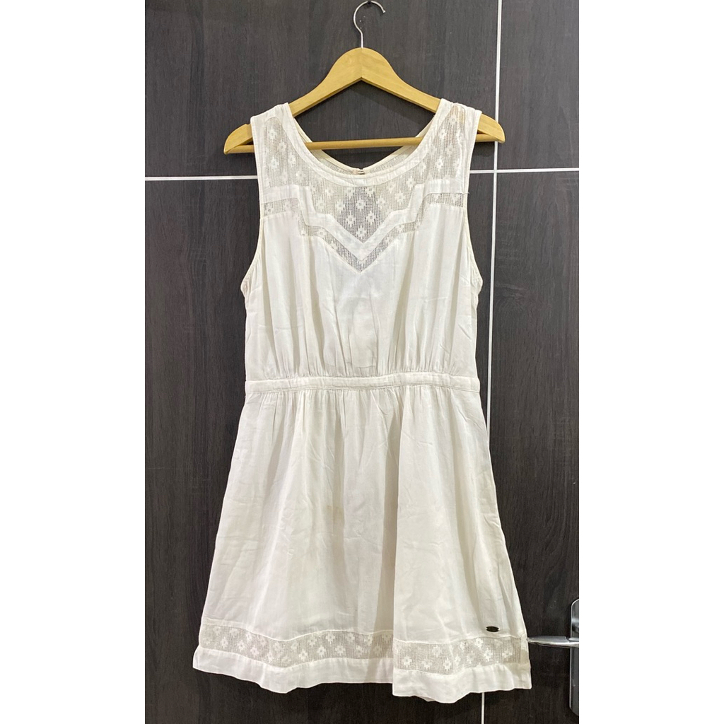 Summer Dress Y2k Vintage Katbol Lace Broken White