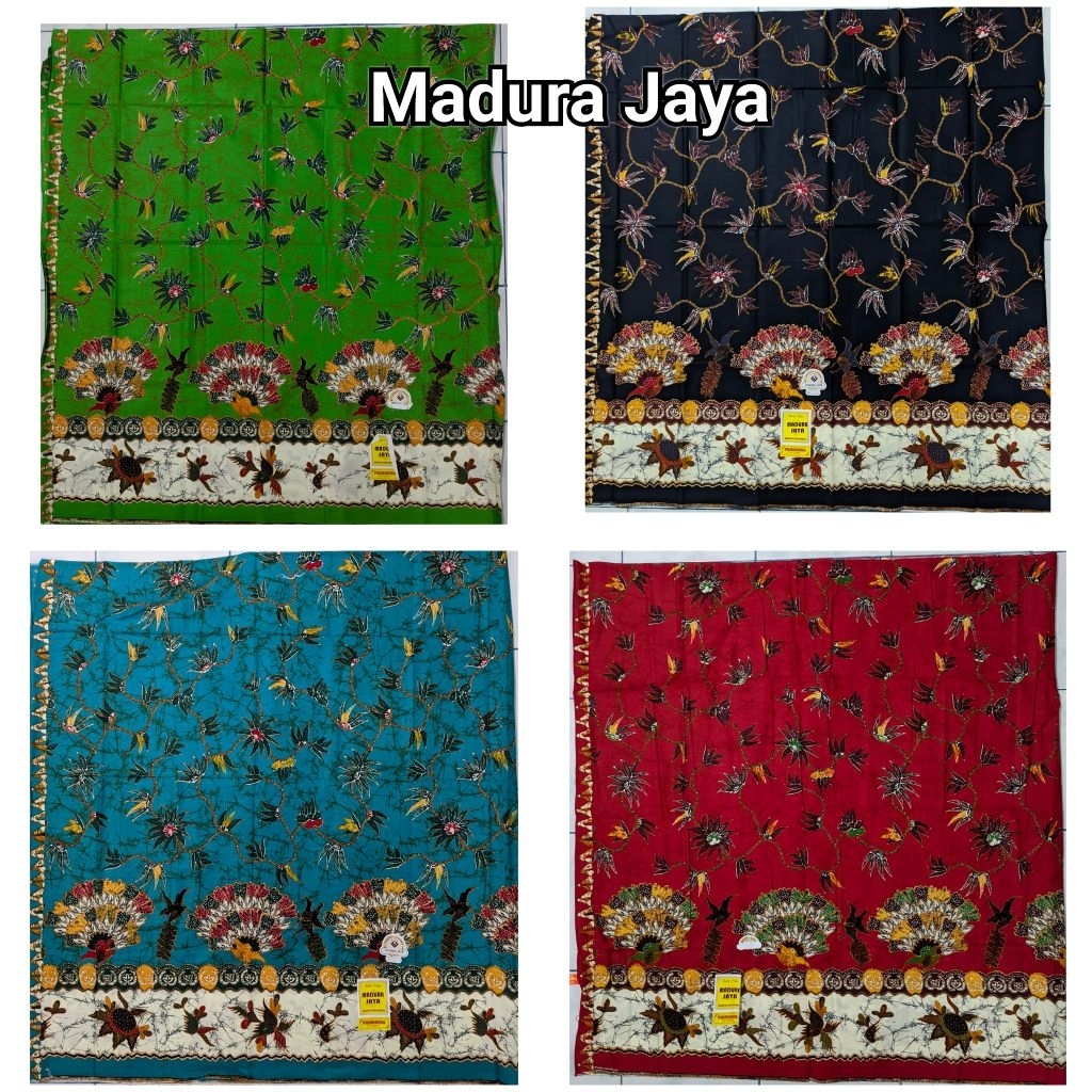Kain Batik Madura Jaya Merak Kipas Unggul Jaya