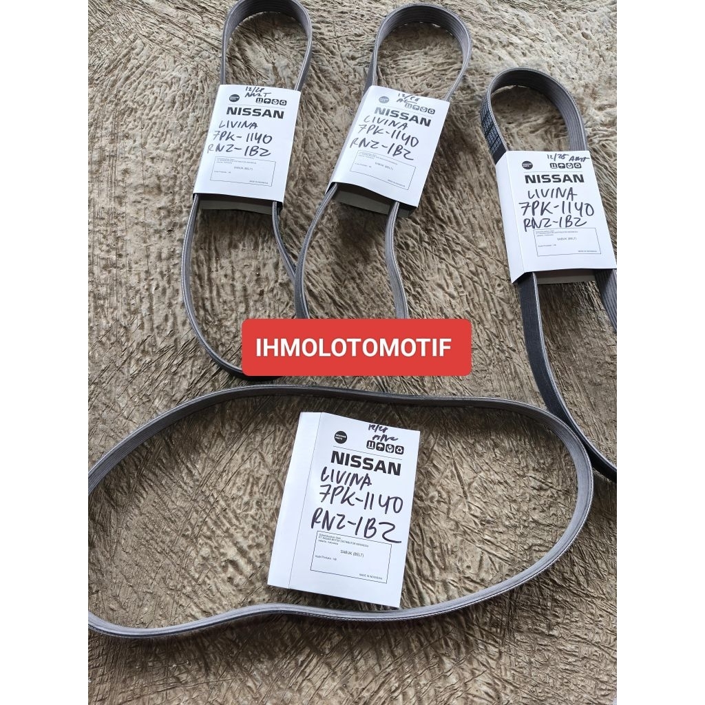 VANBELT/FANBELT NISSAN LIVINA ASLI 7PK-1140 GENUINE NISSAN 100%