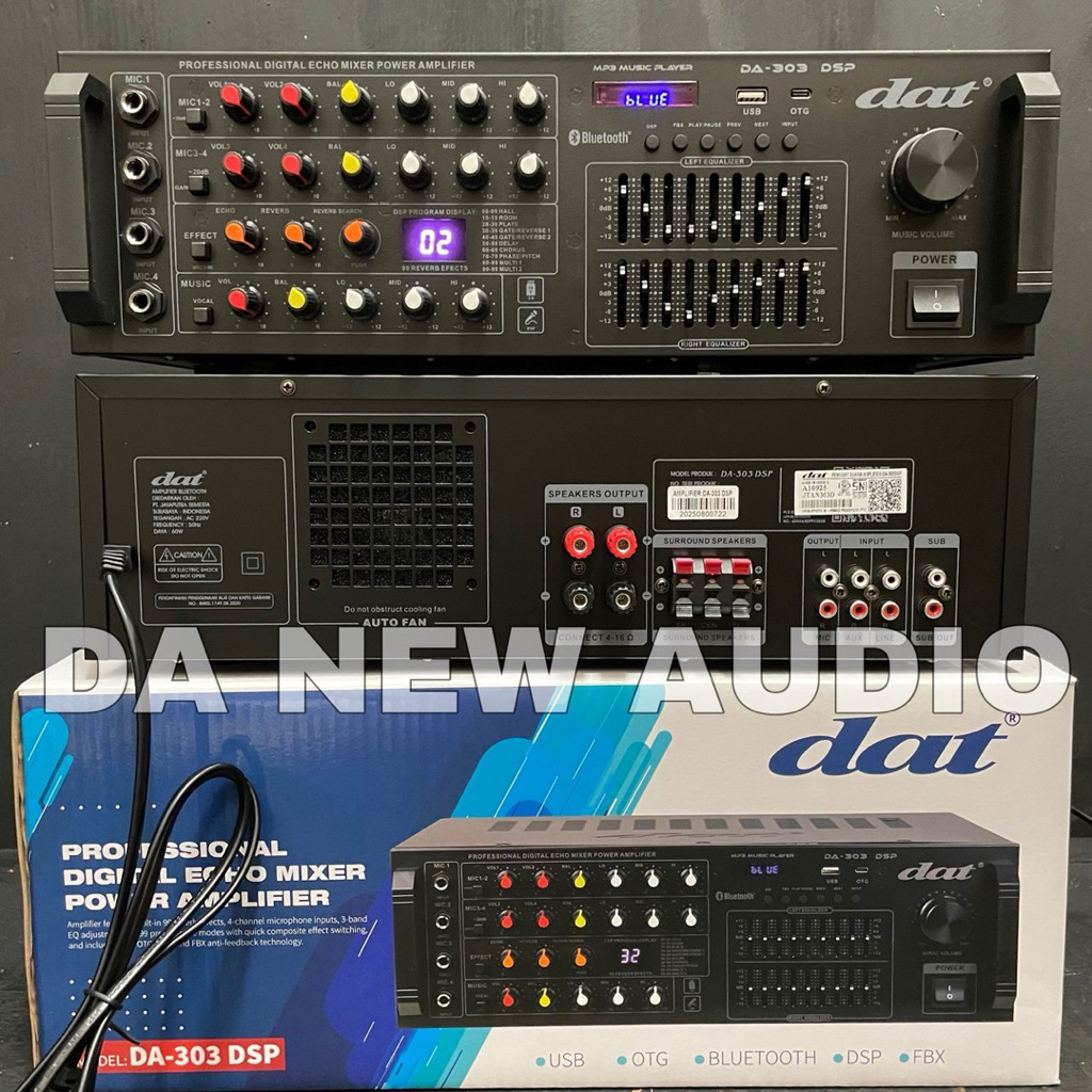 amplifier dat da303 dsp original subwoofer DAT DA 303