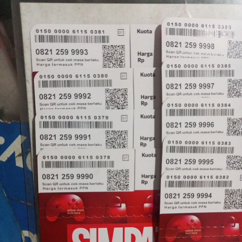 kartu perdana simpati cantik 11 angka kwartet 9 super