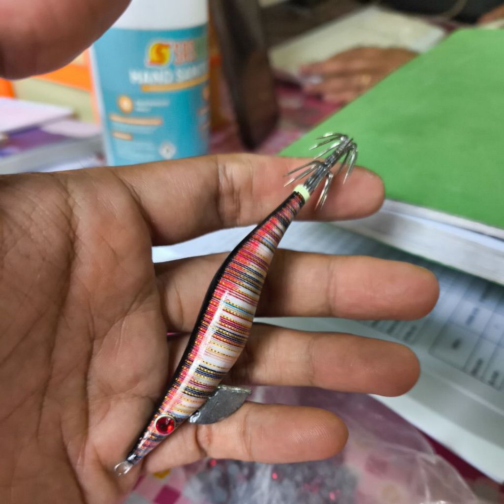Umpan pancing cumi - Egi Capela Handmade Bali (BISA REQUEST WARNA SESUAI SELERA) squid jig egi bali