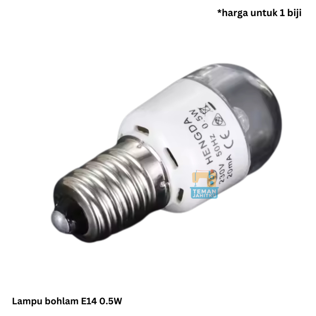 Lampu Bohlam Ulir E14 Untuk Mesin Jahit Portable O.5W