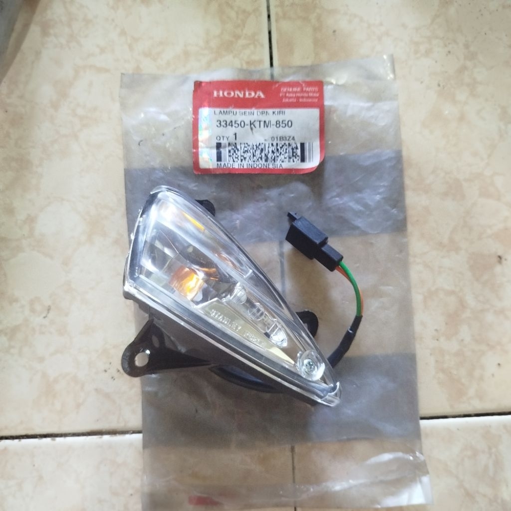 Lampu sen Sein reting depan kiri Honda Supra X 125 Lama Old Original AHM 33450-KTM-850