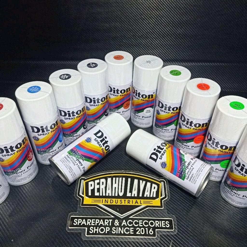 Pilok Pilox Cat Diton Premium Cat Sepeda MotorPilox Diton 150 cc Pilok Pylox Cat Semprot Solid Hitam