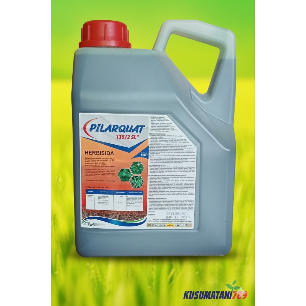 Obat Rumput Super Murah Pilarquat 5 Liter Herbisida Kontak dan Sistemik Pembasmi Gulma Perkebunan