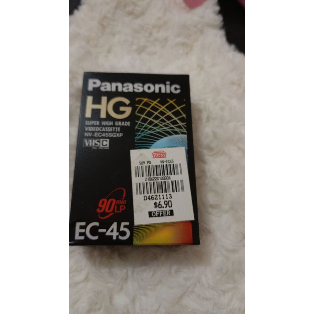 Preloved-PANASONIC VIDEOCASSETTE VHS-C HG EC-45