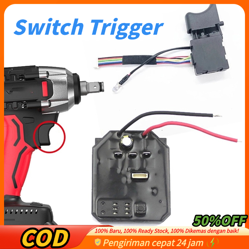 [COD/Gratis Ongkir] Saklar Modul Impact Wrench JLD Esc Speed Controller Impact Wrench Drill Brushles