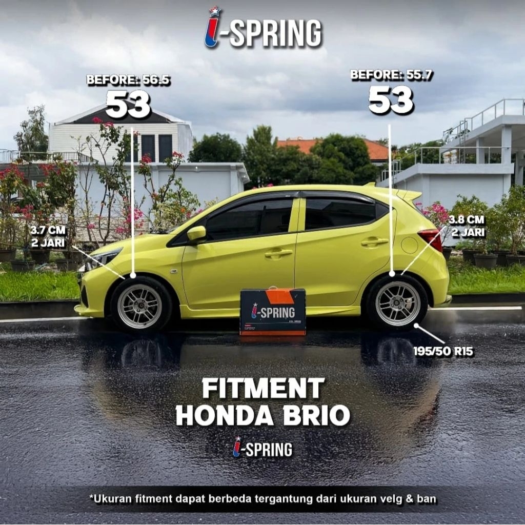 ISPRING Lowering Kit Per Coil Spring Honda BRIO