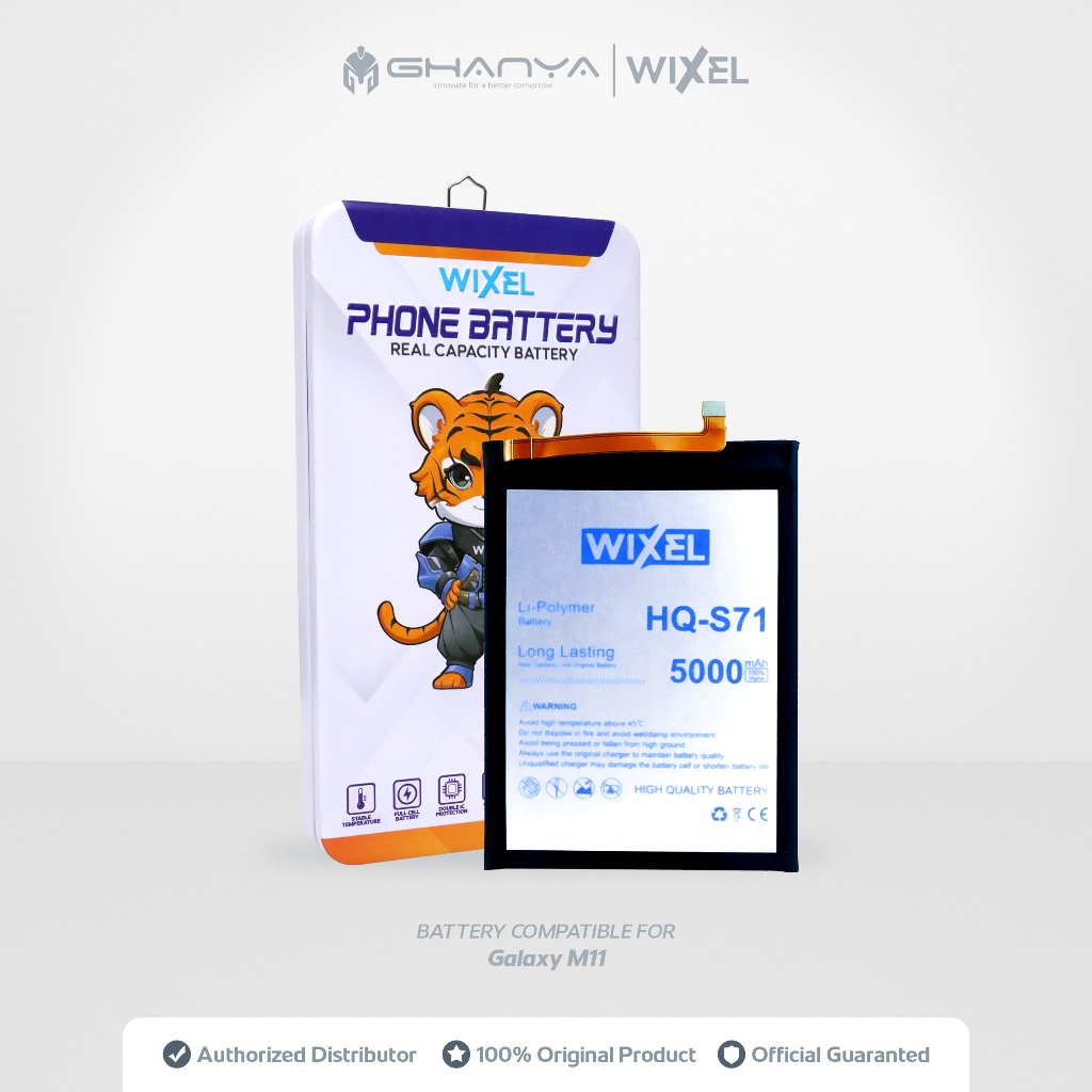 WIXEL Baterai Samsung Galaxy M11 HQ-S71 SM-M115F M115 Batre Batrai Battery Original Ori Dual HP Hand