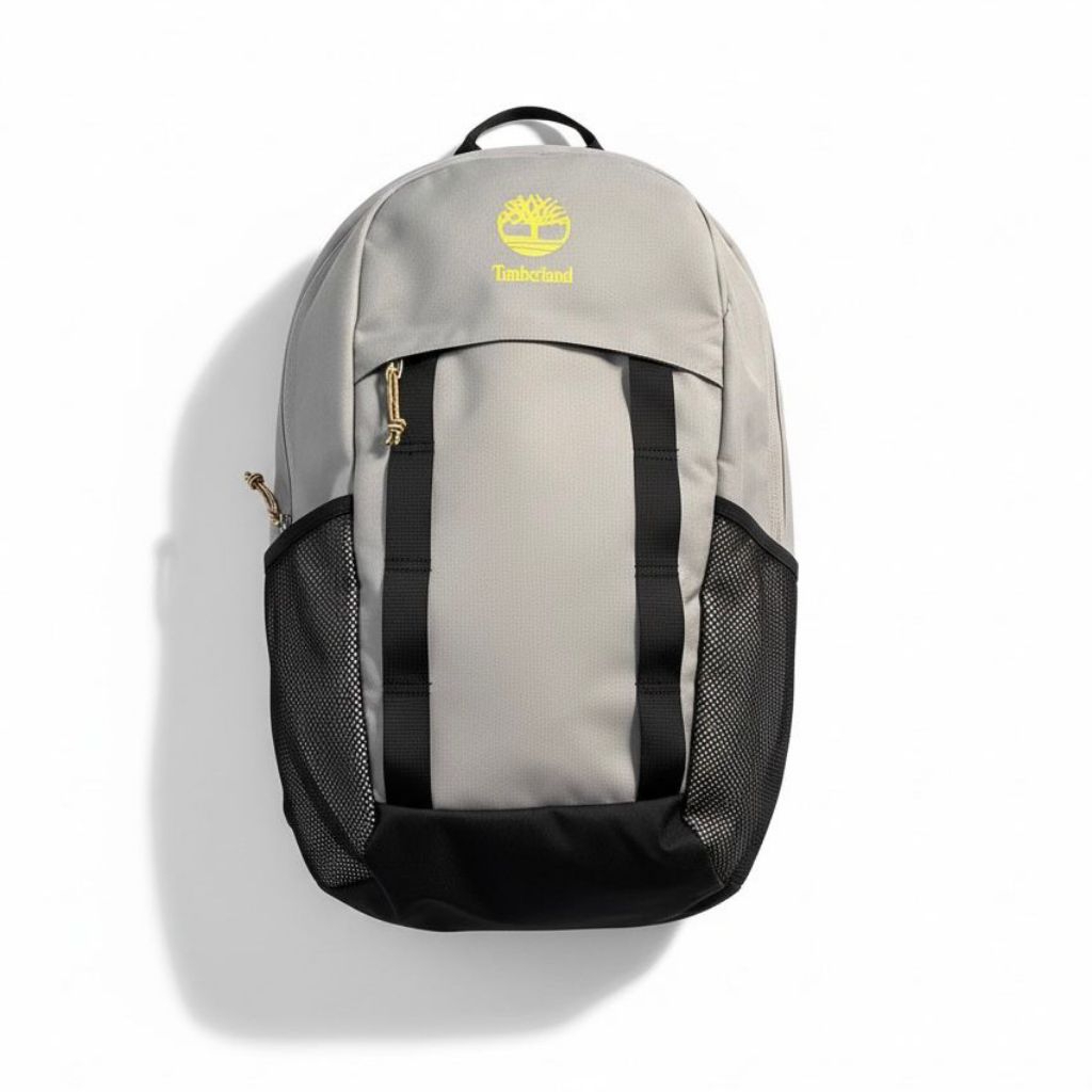 Tas Ransel Timberland Carvelton Backpack Light Grey Black 26L