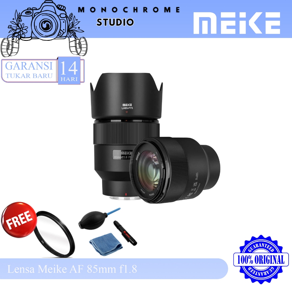 Lensa Meike AF 85mm f1.8 for Sony E Mount Full Frame STM / Meike 85 mm f/1.8 Fix Lens Original