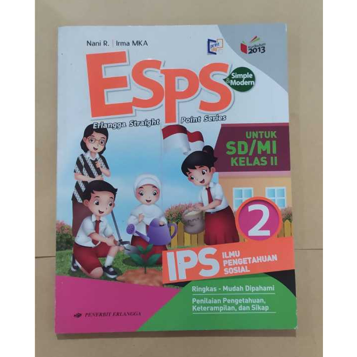 BUKU ORI OBRAL ESPS IPS 2 UNTUK SD/MI KELAS II K13 - NAN R