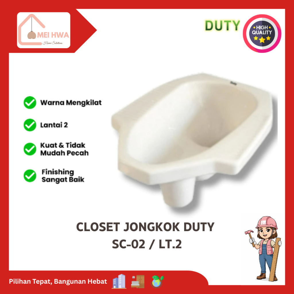 CLOSET JONGKOK CORONG DUTY / KLOSET JONGKOK DUTY