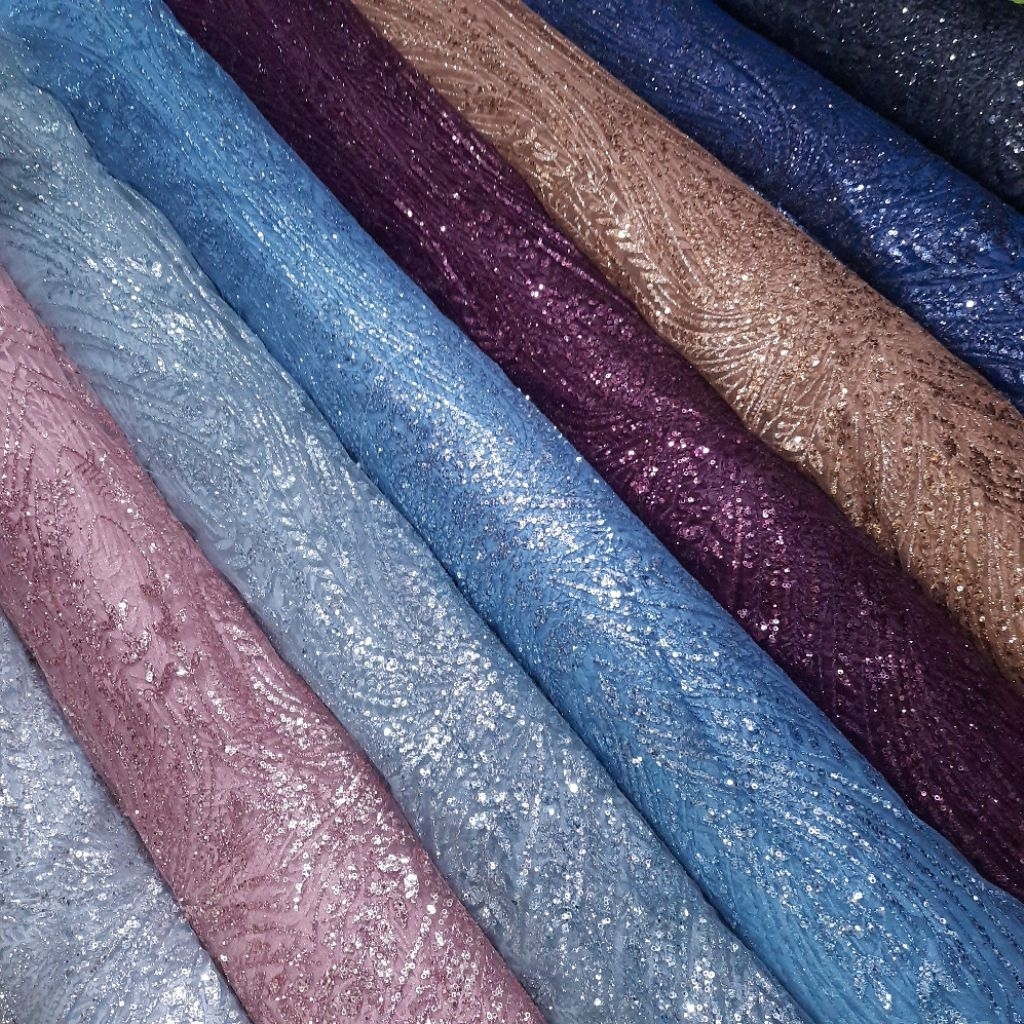 JAYA TEXTILE | Kain Tile/Tulle SUGAR CANDY PAYET