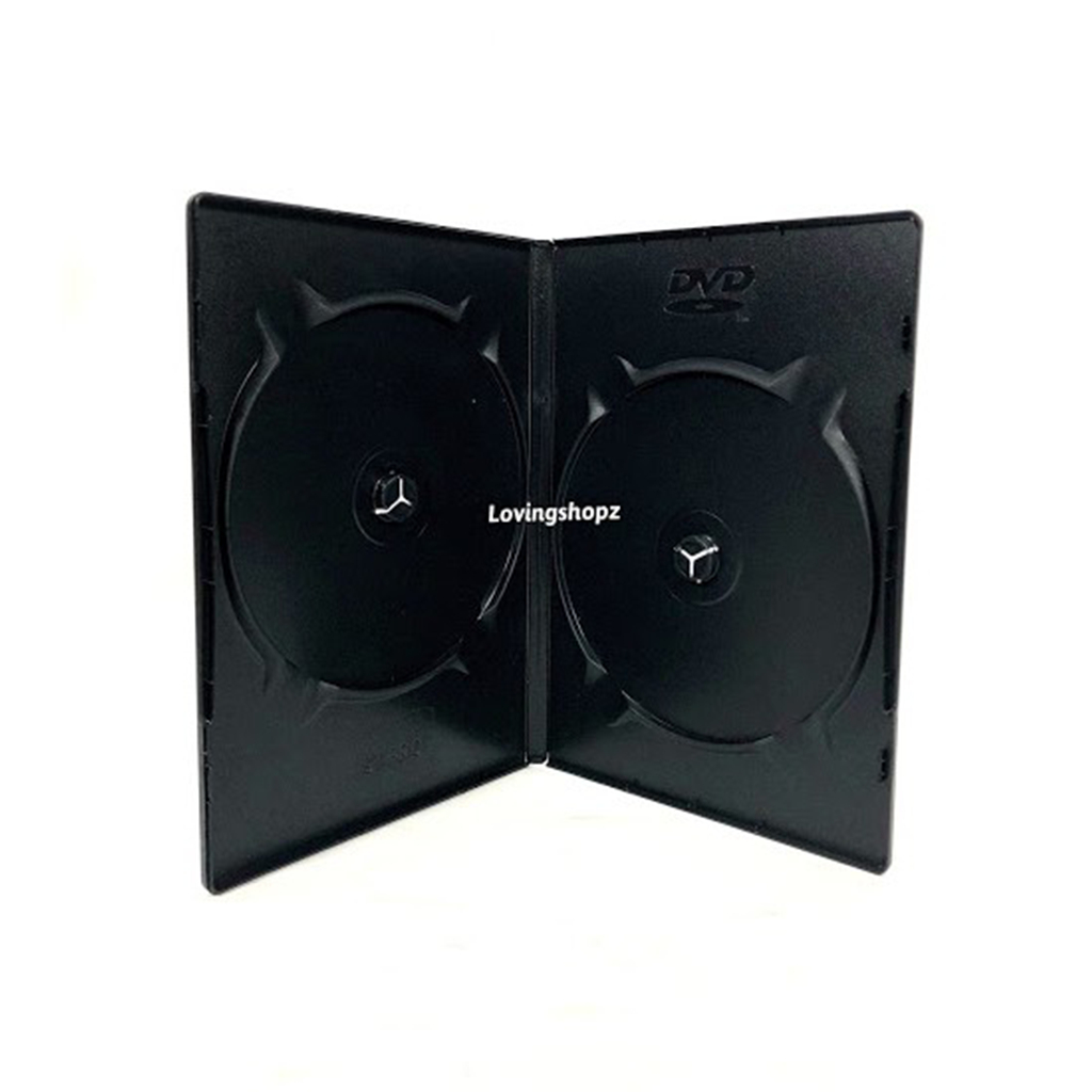 Kotak CD DVD Hitam isi 2 CD - per 3 pcs