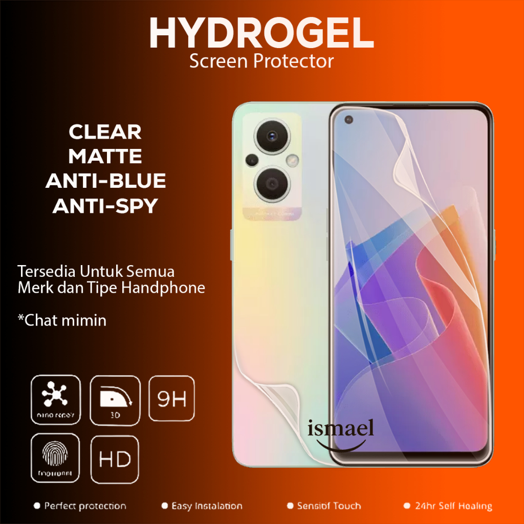 Anti Gores Hydrogel For Oppo Reno 7Z Hydrogel Film Pelindung Layar