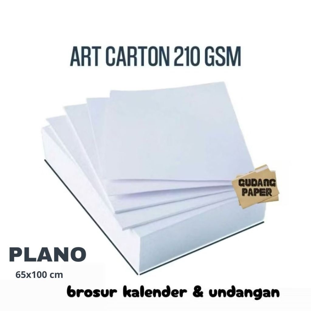Art Carton 210 gsm 1 plano / Kertas Art Carton 210 Gsm 65x100